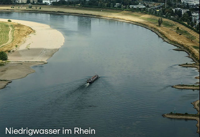 Titel: Niedriger Rhein-Pegel bedroht Deutschlands Chemieindustrie